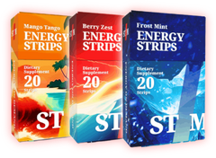 STIM Frost Mint, Berry Zest and Mango Tango packs