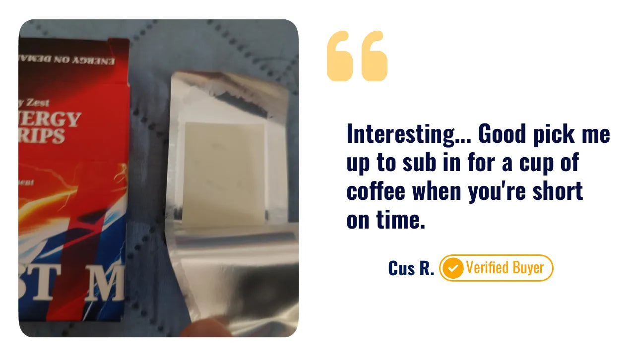 Customer review on STIM Energy Strips