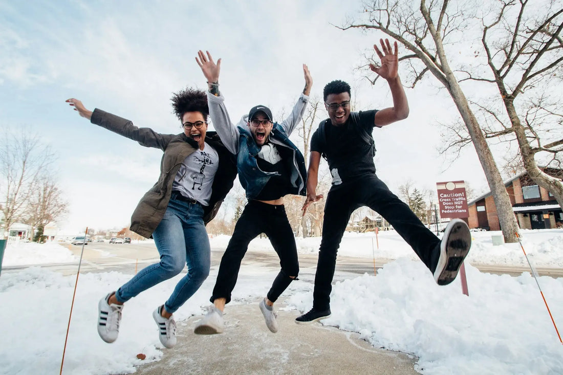 Image of three teenagers jumping for joy. Photo by Zachary Nelson on Unsplash.