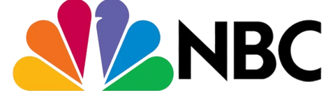 NBC logo with colorful feathers and black text on a white background