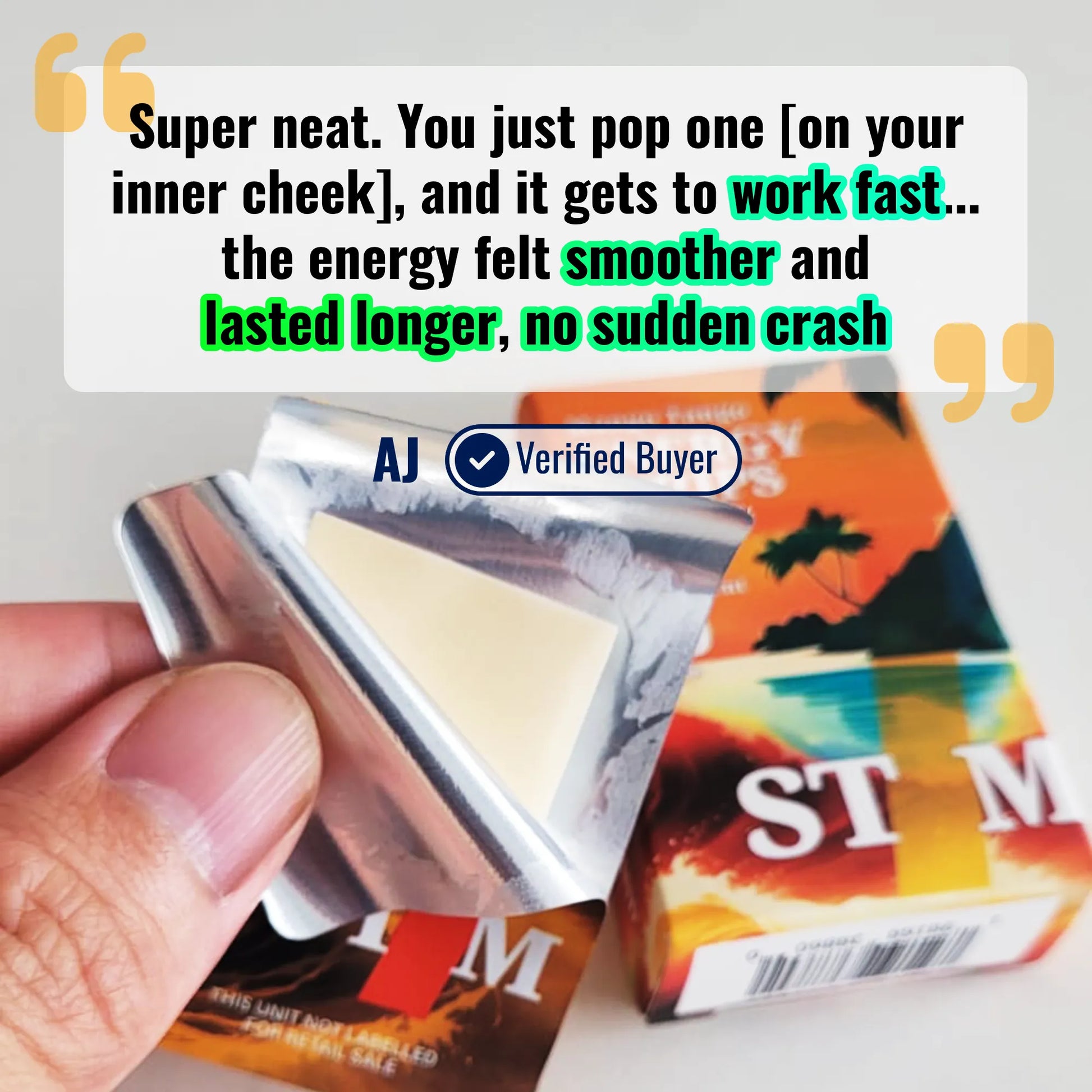 User review on the benefits of STIM Energy Strips